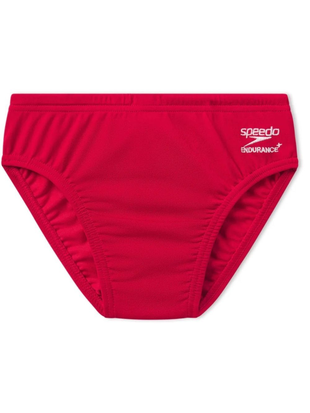 SPEEDO Male Solid Endurance+ Brief Swimsuit - RED, Size 28, NWT